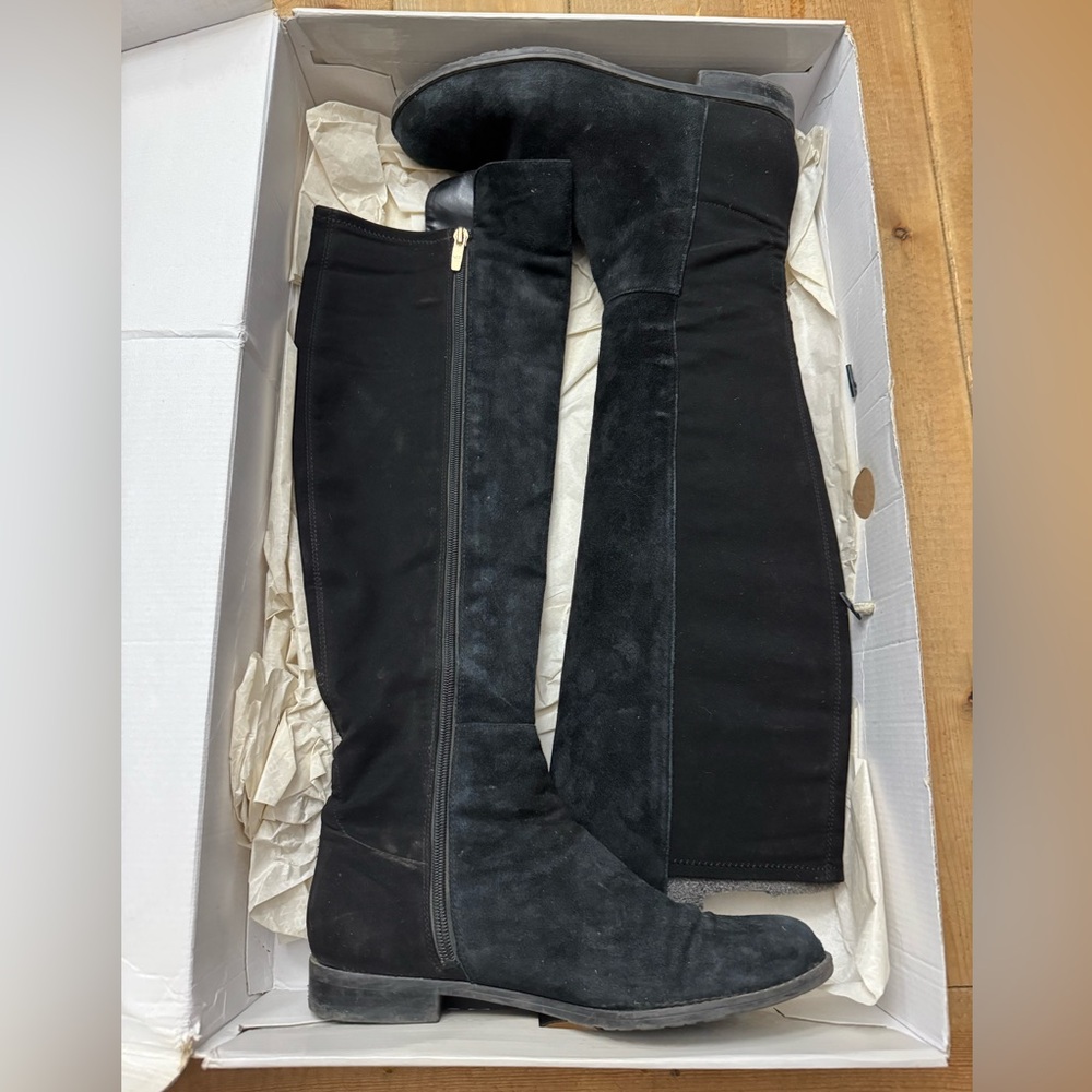 Marc Fisher Black Suede Tall Women's Boots